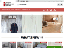 Tablet Screenshot of decorcladdingcentre.co.uk